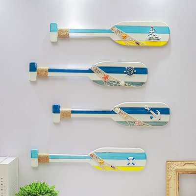 地中海风格装饰船桨海洋系列木质浆片家居酒吧咖啡厅挂饰橱窗摆件