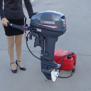 汽油螺旋桨 快艇马达船尾机厂家 水冷冲锋舟推进器弦挂机