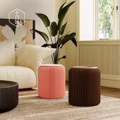 十八纸创意雾霾灰小坐折叠圆凳子休闲 茶几家用隐形设计车载 个性