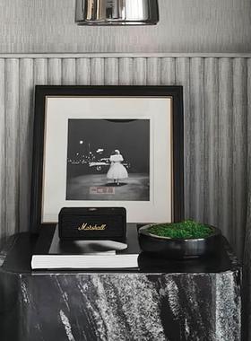 一匚 现代轻奢实木相框音响软装 样板间床头柜卧室书桌桌面摆件