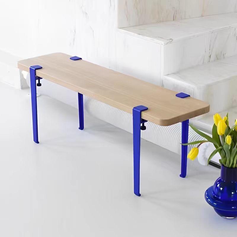 DIY餐桌脚免打孔可拆卸桌腿简约支撑架彩色桌腿金属支架F夹书桌脚