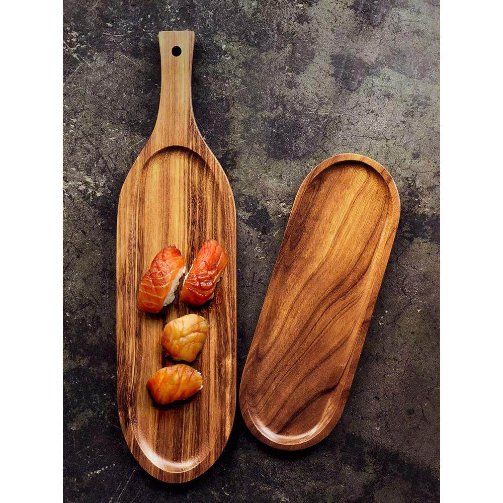 西餐厅长方形木制牛排披萨板牛扒托盘家用切菜板酒店饭店整木托盘,餐饮具,盘,淘宝优惠券,粉丝福利购,淘宝优惠卷