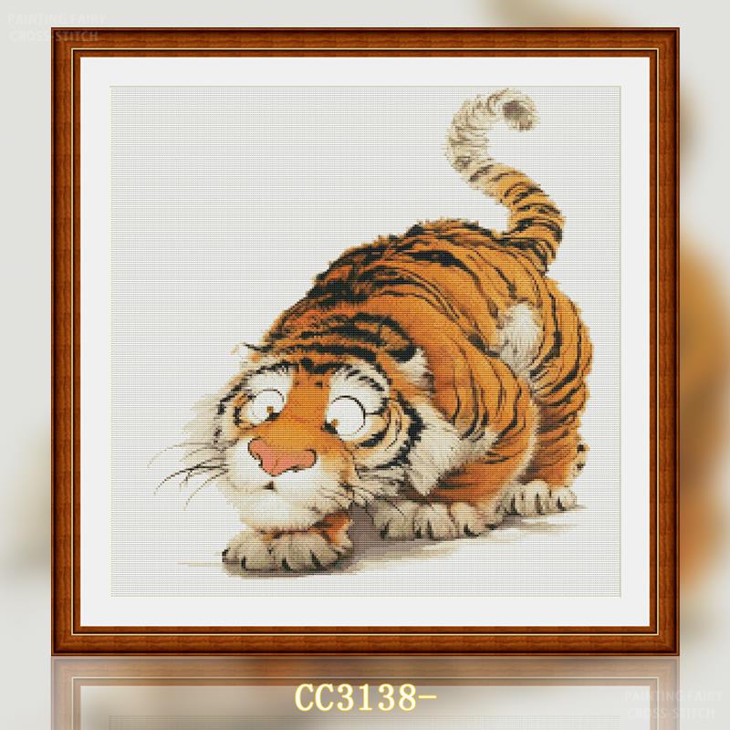 【CC3138-动物系列之你虎呀】十字绣2025新款小件线绣客厅餐厅简