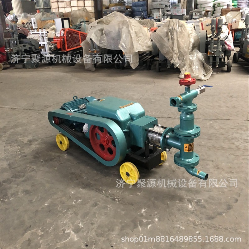 BW50注浆机 小型卧式单缸活塞灰砂浆泵 护坡隧道加固往复式灌浆机