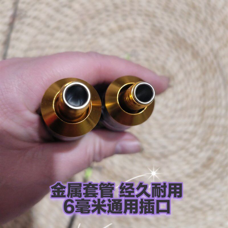 实木手把冰钓杆电击木6毫米插口冰钓竿套装镗加T工小儿推拿皮刺蛋