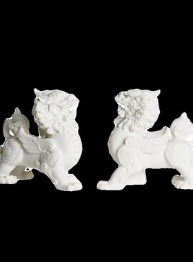 新中式国潮招财麒麟店铺开业装A饰品办公室玄关中国风狮子桌面摆