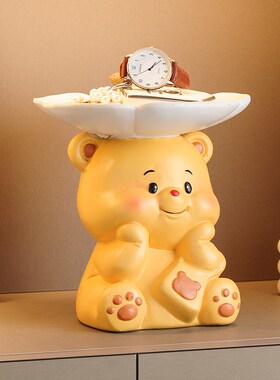 创意暴力熊钥匙收纳摆件家居客厅玄关入户鞋柜装T饰品乔迁新居礼