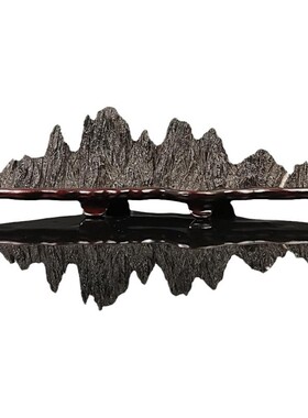 中式灵璧太湖幽兰石笔架山子山型石头风景假N靠山家居窗台装饰摆