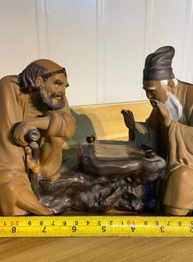 陶瓷八仙过海手工摆件家居店铺风水G桌面人物吕洞宾铁拐李何仙姑