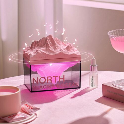 North  Glacier 极地落日冰川 浪漫香氛音乐灯 V光音气设计感摆