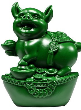 绿色木雕十二生肖摆件实s木质鼠牛虎兔龙蛇马羊猴鸡狗猪一套工艺