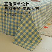 A类水洗棉床单单件2024新款 家用双人床垫K盖单枕套三件套1.8m被单