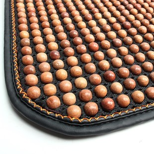 缅甸花梨实木珠子汽车坐垫高级感四季通I用椅子沙发防滑隔热坐垫