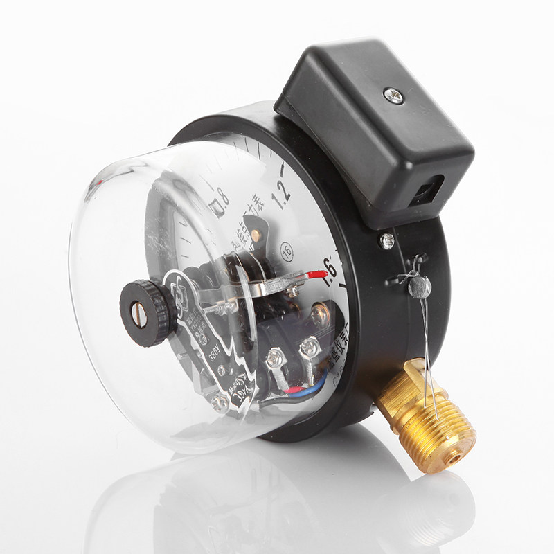 磁助式电接点压力表YXC-q100*1.6Mpa径向触头触点功率30VA压力开