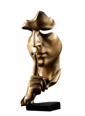 现代简约沉默是金人物工艺品v摆饰客厅酒柜电视柜书房办公室装饰