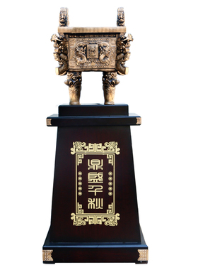 龙鼎摆件鼎d盛千秋青铜鼎招财落地办公室风水公司酒店乔迁开业礼