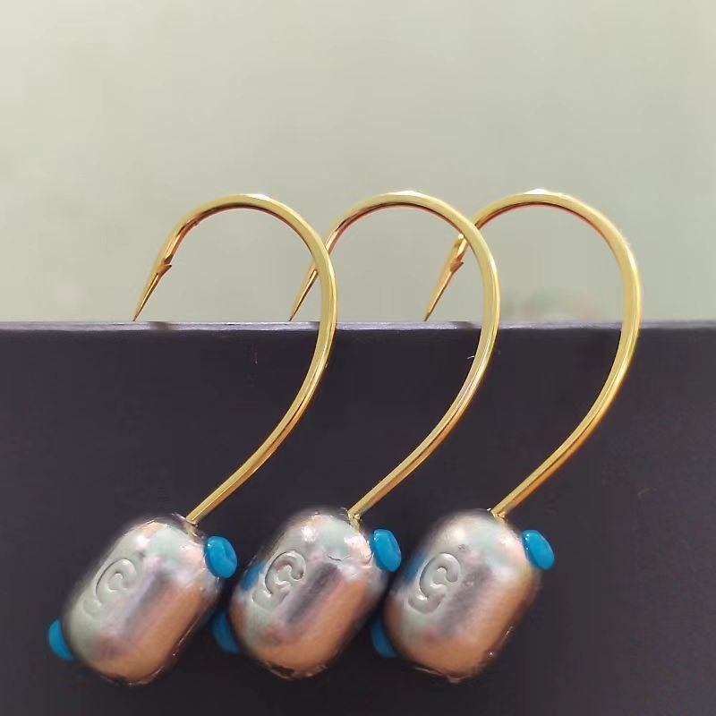 升级款金8003泥鳅铅头钩护y线管细钩条大钩门路亚鳜鱼翘嘴专用钩