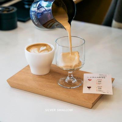 银时燕 咖啡馆木托盘手冲咖啡木托 双杯实木COMBO特调出餐托盘