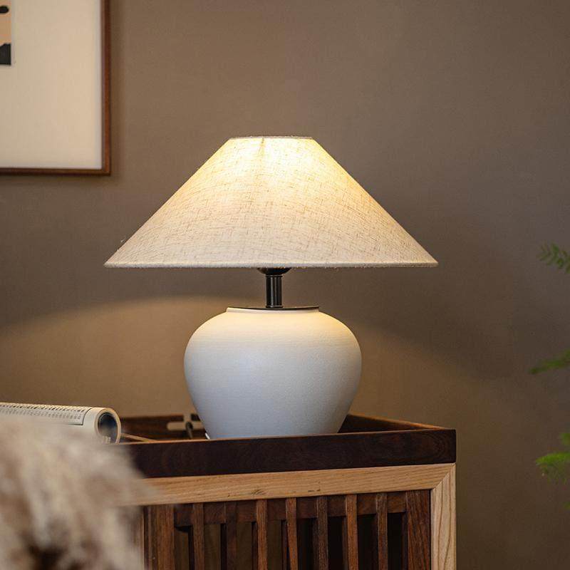 掬涵侘寂风覆古花瓶台灯客厅玄关高级感轻奢陶瓷花瓶装饰灯摆件,家居饰品,桌面摆件,淘宝优惠券,粉丝福利购,淘宝优惠卷