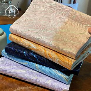 真我 灵川 国风织金提花手账帐本手工布书衣日记本笔记本A5A6