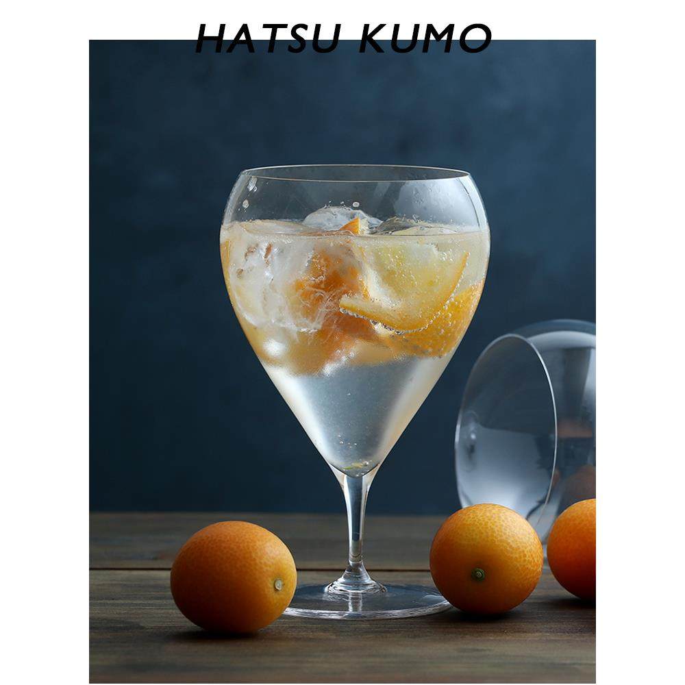 木村超薄矮脚杯 江户硝子水晶玻璃红酒杯鸡尾酒杯 精酿啤酒杯中古