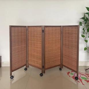 饰栏可移动折屏区域宠物围栏幼儿园专用小屏风 竹编儿童卧室隔断装