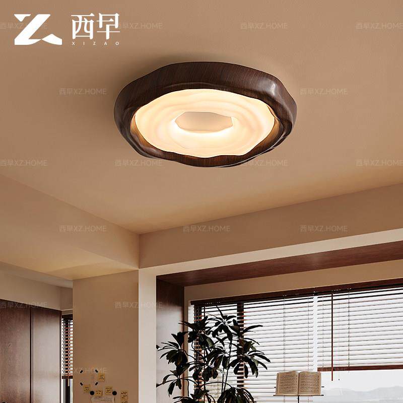 曲奇中古卧室护眼吸顶灯覆古书房浪漫高级感全光谱2025新款LED灯