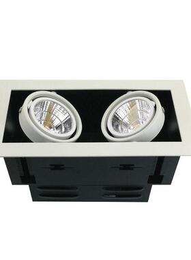 高品质led斗胆灯双头7瓦12w15w18w暗装cob豆胆射灯开19*9/200*100