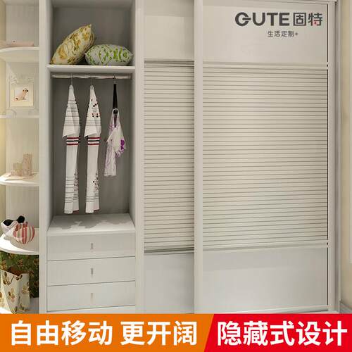 #阻尼吊轮吊轨双向缓冲推拉门移门滑轮衣柜木门隐藏嵌入导轨