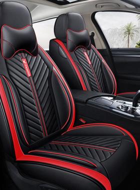 汽车坐垫四季通用座套全包围座垫全皮新款汽车用品车座套N05