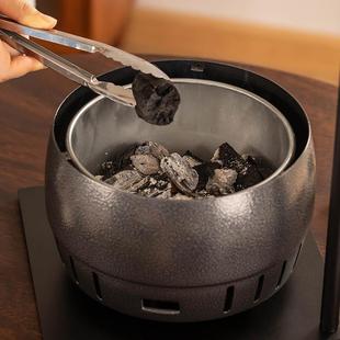 电烤茶炉煮茶器玻璃泡茶壶 围炉煮茶吊勾自在钓提梁壶家用全套中式