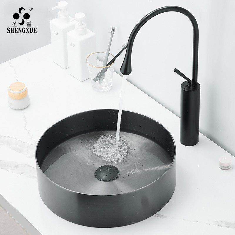 304不锈钢台上盆洗手盆卫生间圆形洗脸盆KTV酒店洗手池轻奢风金色,家装主材,台上盆,淘宝优惠券,粉丝福利购,淘宝优惠卷