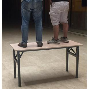 折叠桌多层胶合木工板户外广告路演公司会议培训桌加固室外摆摊桌