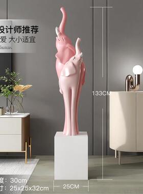 大象客厅落地摆件轻奢大气电视柜沙发旁搬家乔迁门店雕塑开业礼物