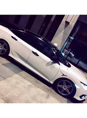 十代思域车顶膜尾灯膜全景天窗膜新思域黑色高亮顶膜改装双色黑顶