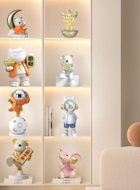 客厅玄关电视柜酒柜装饰品太空人宇航员小摆件轻奢高档儿童房家居