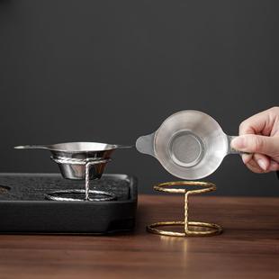 不锈钢茶漏茶滤茶具配件茶隔泡茶茶叶过滤网茶水分离器茶道 宏弘