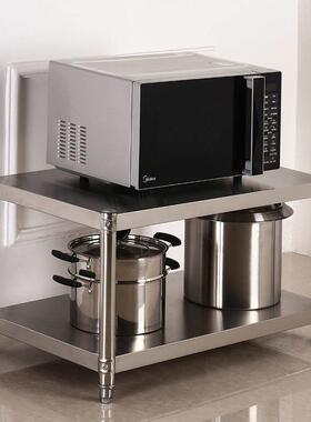 45高两层厨房落地60x30 70x35 80x40 90x45cm不锈钢置物储物架子