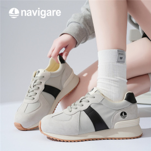 2025新款 休闲鞋 老爹鞋 款 女轻便软底超轻四季 Navigare小帆船女鞋