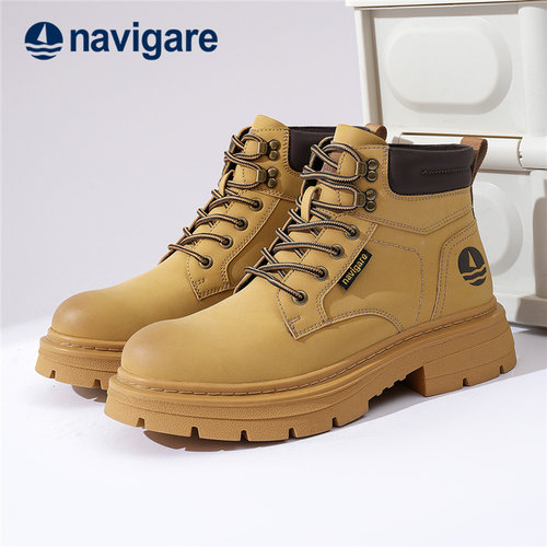 Navigare意大利小帆船马丁靴男鞋