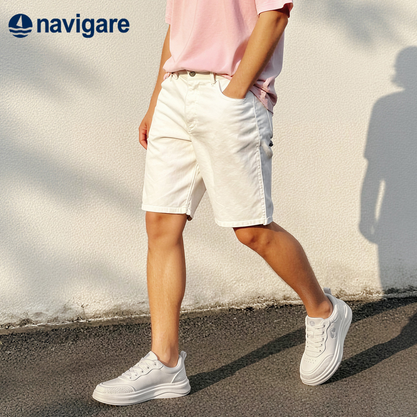 Navigare小帆船鞋子男鞋官方正品休闲板鞋2026夏季新款轻便小白鞋