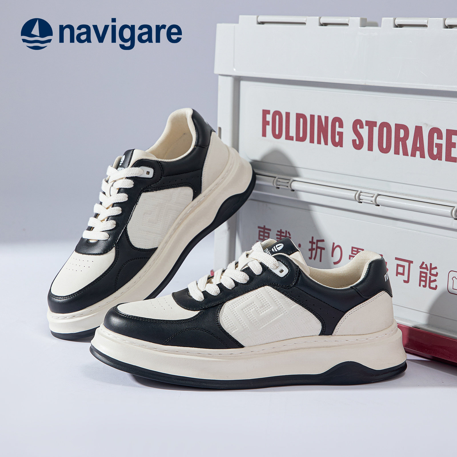 Navigare意大利小帆船真皮男鞋