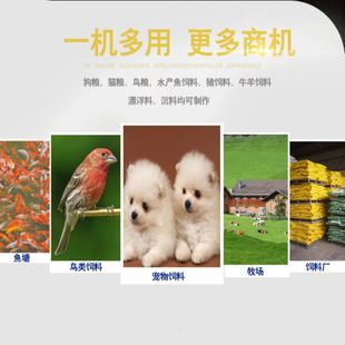 木箱包装宠物饲料颗粒机 水产饲料机械 猫粮狗粮膨化机 现货