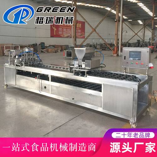 大型全自动蛋饺机不沾涂层煎蛋饺设备 自动翻模蛋饺机加工