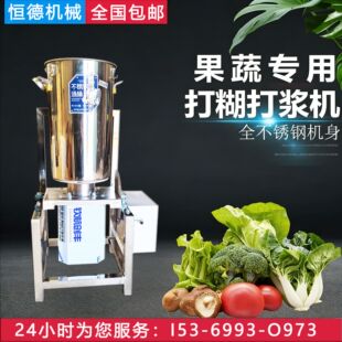 果蔬打浆机工业榨汁机商用不锈钢椰子榨汁机不锈钢破壁机打泥机
