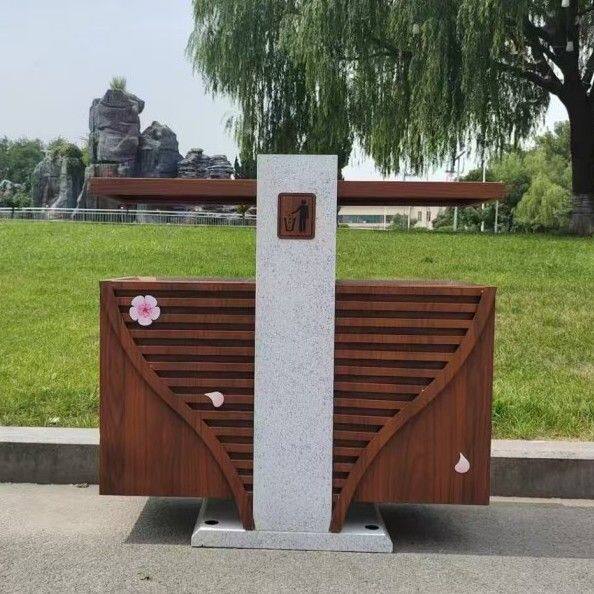 户外垃圾桶街道家用果皮箱公园景区仿古垃圾箱小区铁艺果壳箱厂家