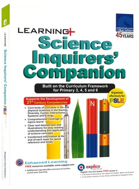 SAP 科学探索伙伴练习册 Learning Science Inquirers' Companion 小学3-6年级 学习系列教辅 科学基础提升 新加坡英文原版进口