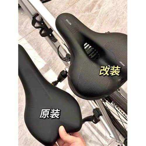 自行车坐垫防屁股痛加大加宽减震通用座公路山地车座鞍折叠车装备