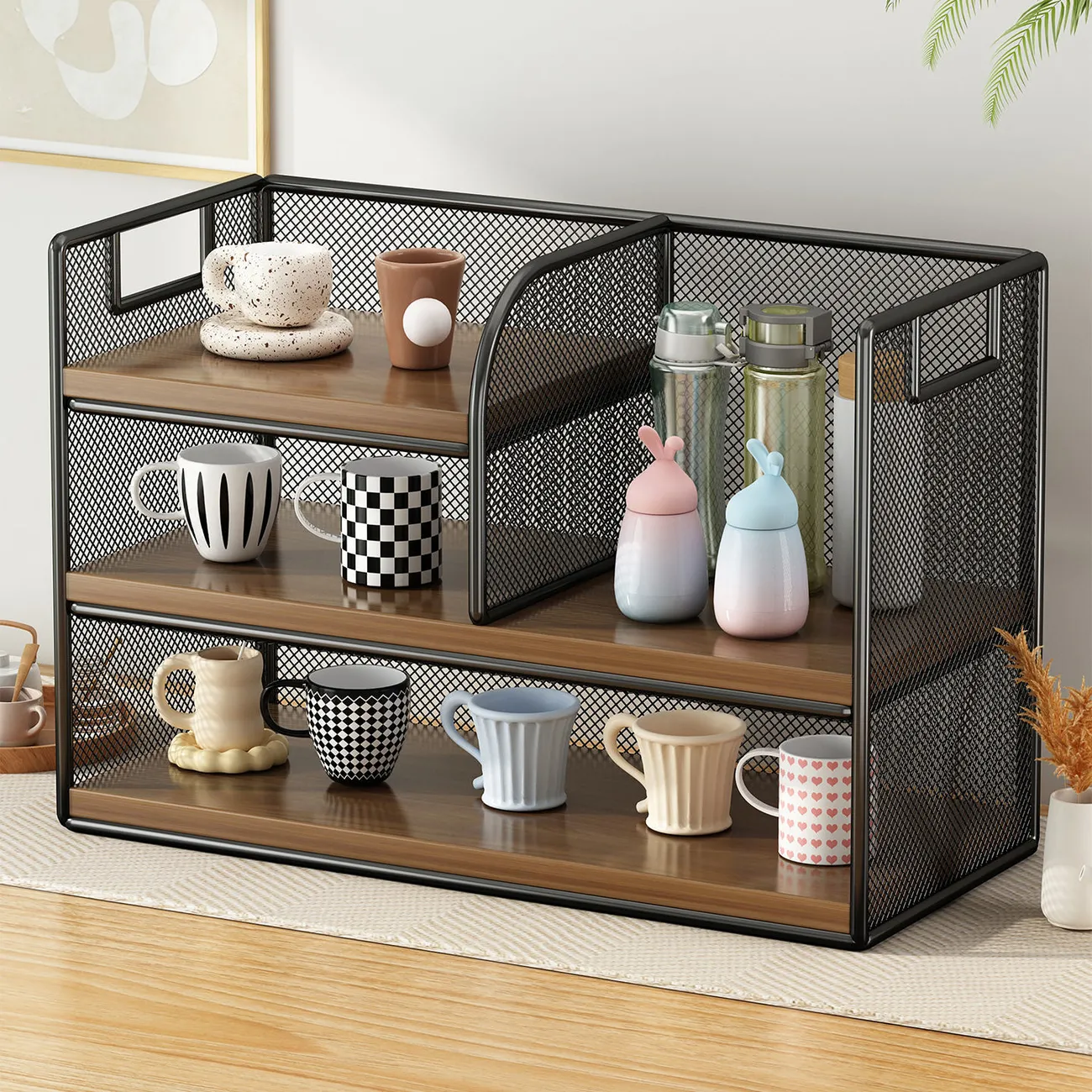 客厅餐桌上杯子置物架茶水杯收纳