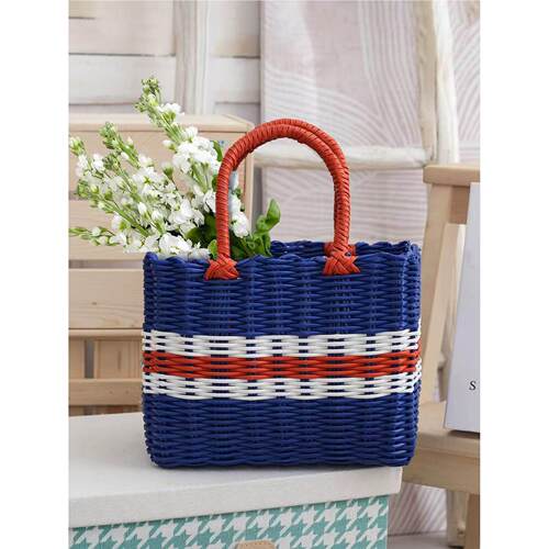 手提篮买菜篮子手工编织购物篮